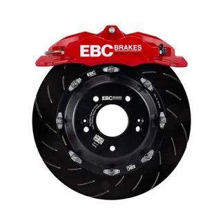 EBC 355mm Front Big Brake Kit For 13-19 VW Golf GTI - Red 6 Piston Apollo Calipers