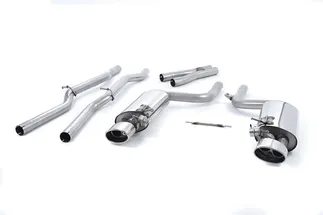 Milltek Non-Resonated Catback Exhaust Valved (Polished Tips) For Audi RS4