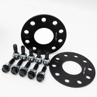 Spulen Wheel Spacer Pair & Bolts  - (Black) - Porsche Hub