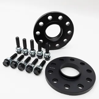 Spulen Wheel Spacer Pair & Bolts  - (Black) - Porsche Hub