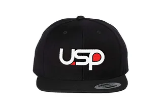 USP Motorsports Black Snapback Hat