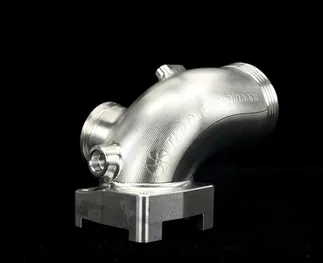 TTE Billet Throttle Elbow For Audi RS3/TTRS DNWA/C - OEM Valve/Raw Finish