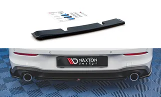 Maxton Design Central Rear Splitter For VW MK8 GTI - Gloss Black