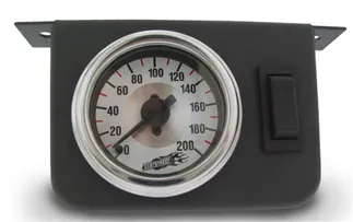 Air Lift Dual Needle Gauge Panel With Two Switches- 200 PSI - 26157