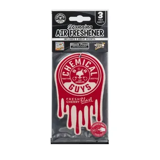Chemical Guys Hanging Air Freshener 3-Pack  - Black Frost, Cherry Blast, Pina Colada