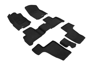 3D MAXpider Elegant Floor Mats For 17-19 Mercedes GLS - Black R1 R2 R3
