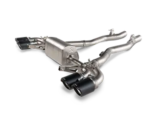Akrapovic Titanium Slip-On Line For F93 BMW M8/M8 Comp (OPF/GPF) - Carbon Tips