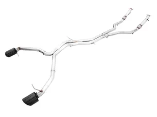 AWE Non-Resonated Track Exhaust for Audi B9.5 RS5 Coupe - Diamond Black RS Tips