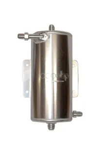 OBP 1.5 Litre Bulkhead Mount Fuel Swirl Pot with JIC Fittings
