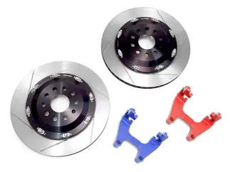 Neuspeed Rear 2-Piece Floating Brake Rotor Upgrade Kit For VW/Audi MQB EVO