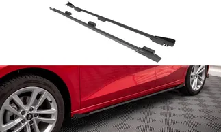 Maxton Design Street Pro Side Skirts Diffusers + Flaps For 8Y Audi A3