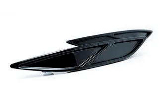 ACEXXON Rear Diagonal Slat Reflector Insert Set For VW MK7 GOLF R - Gloss Black