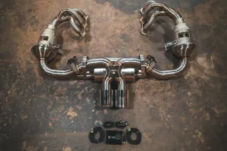 Valvetronic Valved Exhaust System For Porsche 992 GT3 - Brushed