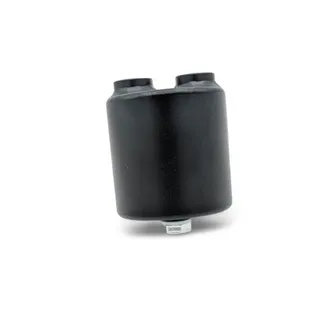 OBP 0.27L Mini Catch Can Baffled With M18 Inlet And Breather 76x76mm Drain Bung - BLK