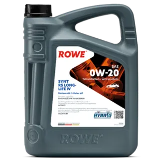 ROWE Hightec SYNTH RS Longlife IV SAE 0W-20 Motor Oil - 20036-0050-99 - 5 Liter