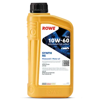 ROWE Hightec SYNTH RS SAE 10W-60 Motor Oil - 20070-0010-99 - 1 Liter