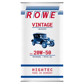 ROWE Hightec Vintage SAE 20W-50 Unlegiert Motor Oil - 20218-0050-99 - 5 Liter