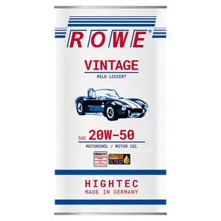 ROWE Hightec Vintage SAE 20W-50 MILD Legiert Motor Oil - 20221-0050-99 - 5 Liter