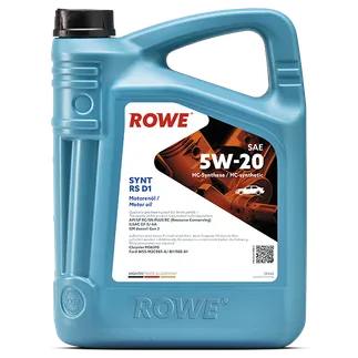 ROWE Hightec SYNT RS D1 SAE 5W-20 Motor Oil - 20342-0050-99 - 5 Liter