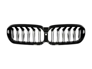 AutoTecknic Replacement Glazing Black Front Grilles For BMW G30 5-Series / F90 M5 LCI