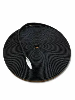 OBP 22mm ID Black Heat Silicone Coated Fibreglass - 260° (Per Meter)
