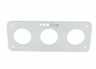 OBP Triple 52mm ST/ST Mirror Polished Mounting Plate Flat