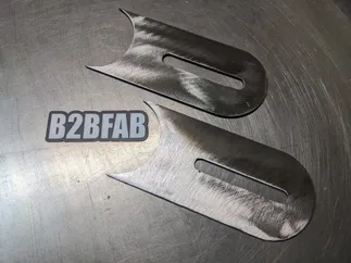 B2BFAB Stainless Steel Weld-On Dual Exhaust Spacing Tabs