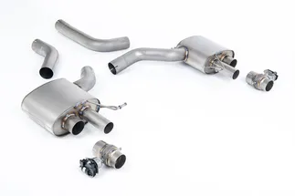 Milltek Signature Series Titanium Axle Back Upgrade Kit For C8 Audi RS6/RS7