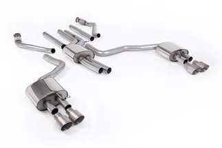 Milltek Resonated Catback Exhaust System For C7.5 Audi A6 3.0T S-Line (Facelift)