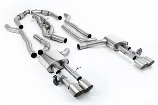 Milltek Twin 80mm Non-Resonated Catback For D5 Audi S8 (Long Wheel Base)(US/ROW)