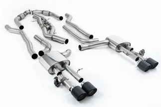 Milltek Twin 80mm Non-Resonated Catback For D5 Audi S8 (Long Wheel Base)(US/ROW)
