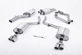 Milltek Resonated Quad Outlet Catback For B8 Audi S5 3.0T (S Tronic) (EC Approved)