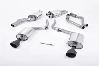 Milltek Resonated Dual Outlet Catback For B8 Audi S5 3.0T (S Tronic) (EC Approved)