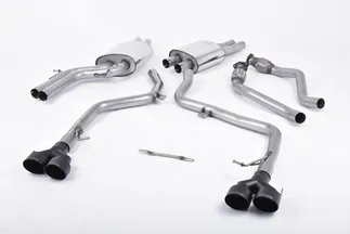 Milltek Catback Exhaust System For B8.5 Audi S5 3.0T - Black Tips