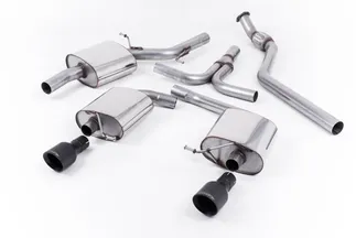 Milltek Dual Outlet Catback Exhaust For B8 Audi A5 2.0T - Cerakote Black