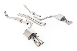 Milltek Non-Resonated Catback Exhaust System For D4 Audi S8 4.0T