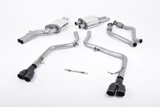 Milltek Race Catback Exhaust For B8 Audi S4 3.0 Supercharged - Cerakote Black