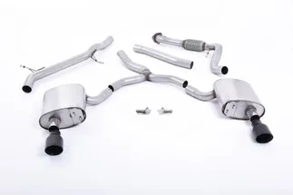 Milltek Non-Resonated Catback For B9 Audi A4 Quattro W/o Brace Bars (Non OPF/GPF)