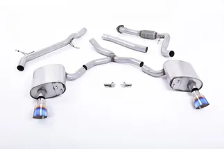 Milltek Non-Resonated Catback For B9 Audi A4 Quattro W/o Brace Bars (Non OPF/GPF)