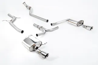 Milltek Dual Outlet Non-Resonated Catback For B8 Audi A4 2.0T S Line (Manual)