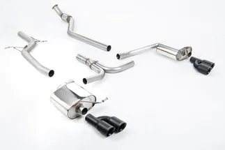 Milltek Quad Outlet Non-Resonated Catback For B8 Audi A4 2.0T S Line (Manual)