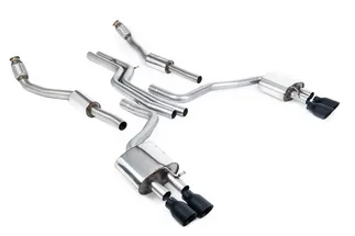 Milltek Non-Resonated Catback Exhaust For C7 Audi S6 4.0T - Cerakote Black