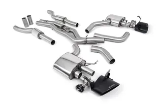 Milltek Twin 80mm Resonated Catback Exhaust System For C8 Audi RS6/RS7