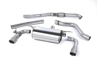 Milltek Catback Exhaust System For F22 BMW M235i Coupe - Titanium Tips