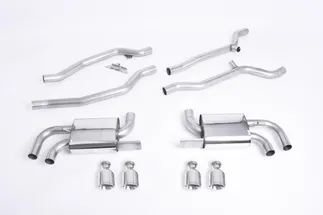 Milltek Non-Resonated Catback Exhaust For 958 Porsche Cayenne Turbo (Pre-Facelift)