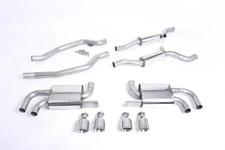 Milltek Resonated Catback Exhaust System For 958 Porsche Cayenne Turbo (Pre-Facelift)