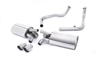 Milltek Non-Resonated Catback Exhaust System For 987 Gen2 Porsche Cayman S/Boxster S