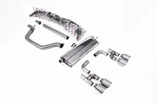 Milltek Road Catback Exhaust System For VW MK8 GTI (Golf R Style W/Maxton Diffuser)
