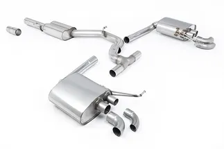 Milltek Non-Valved Catback Exhaust System For VW Arteon 4Motion - Downturn Tips