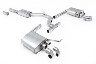 Milltek Non-Valved Catback Exhaust System For VW Arteon 4Motion - Downturn Tips